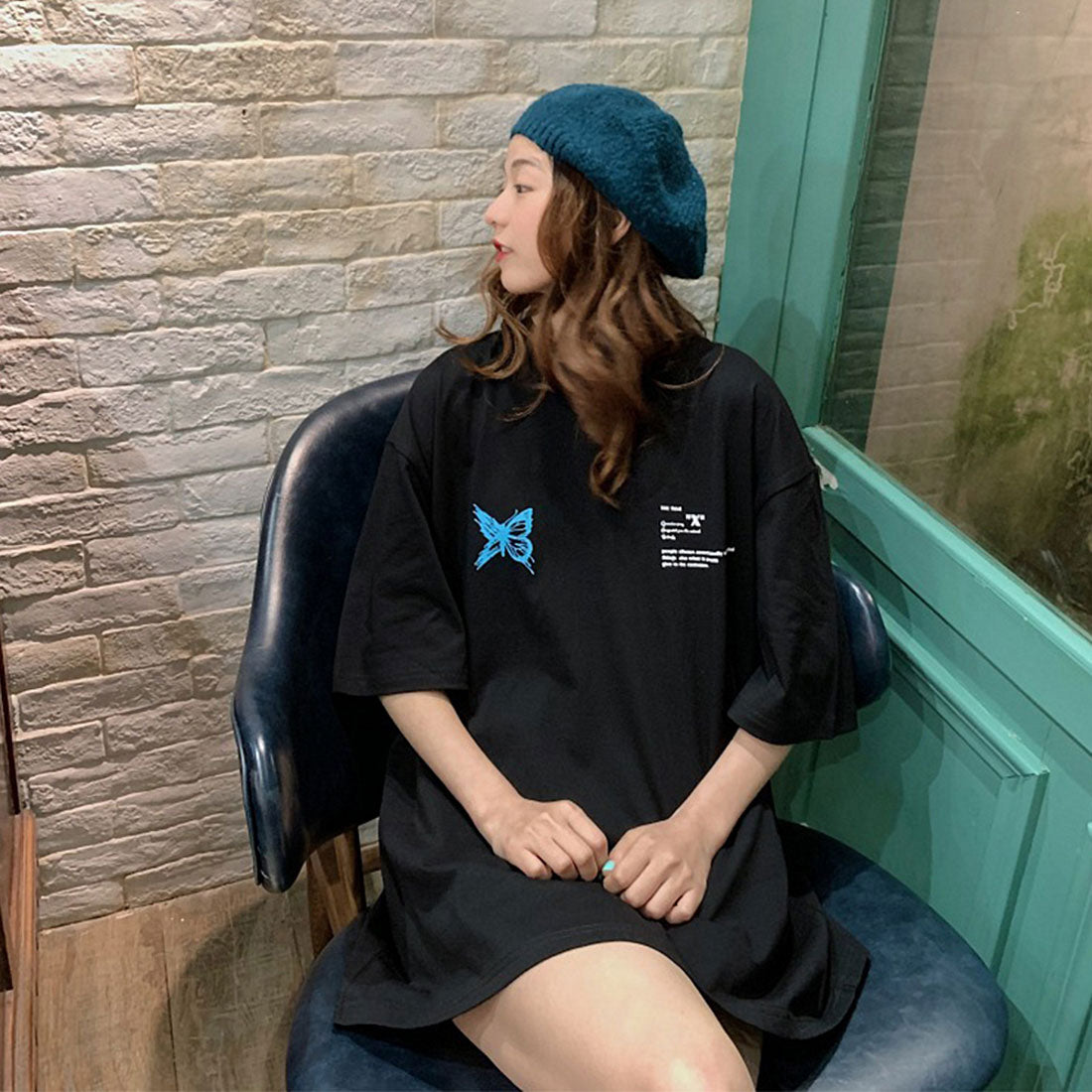 ロゴTシャツ レディース 韓国 春夏