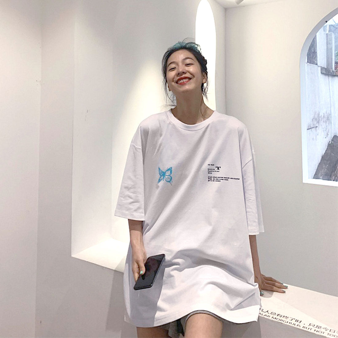 ロゴTシャツ レディース 韓国 春夏