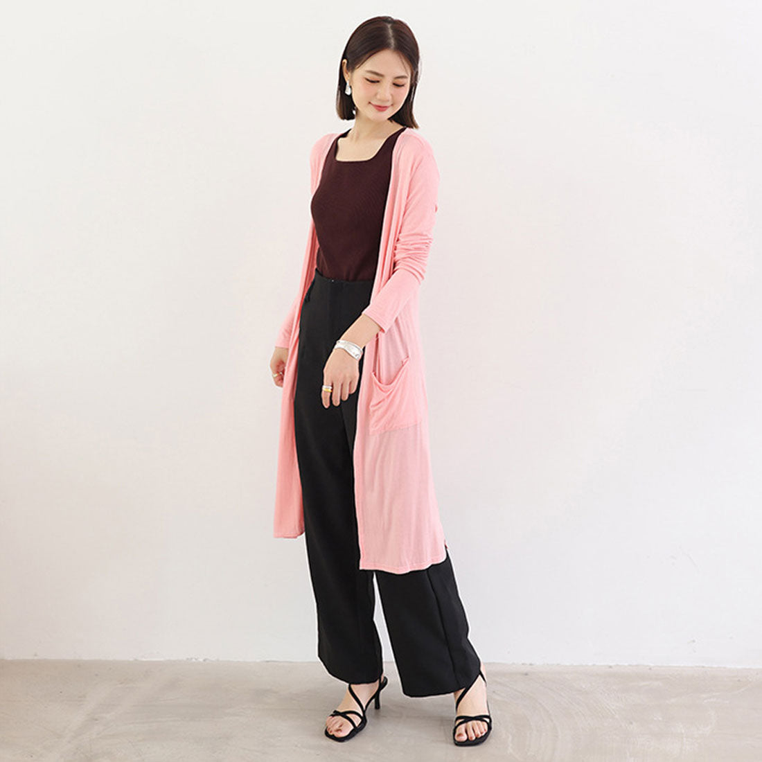 無地 サマーカーディガン レディース夏服