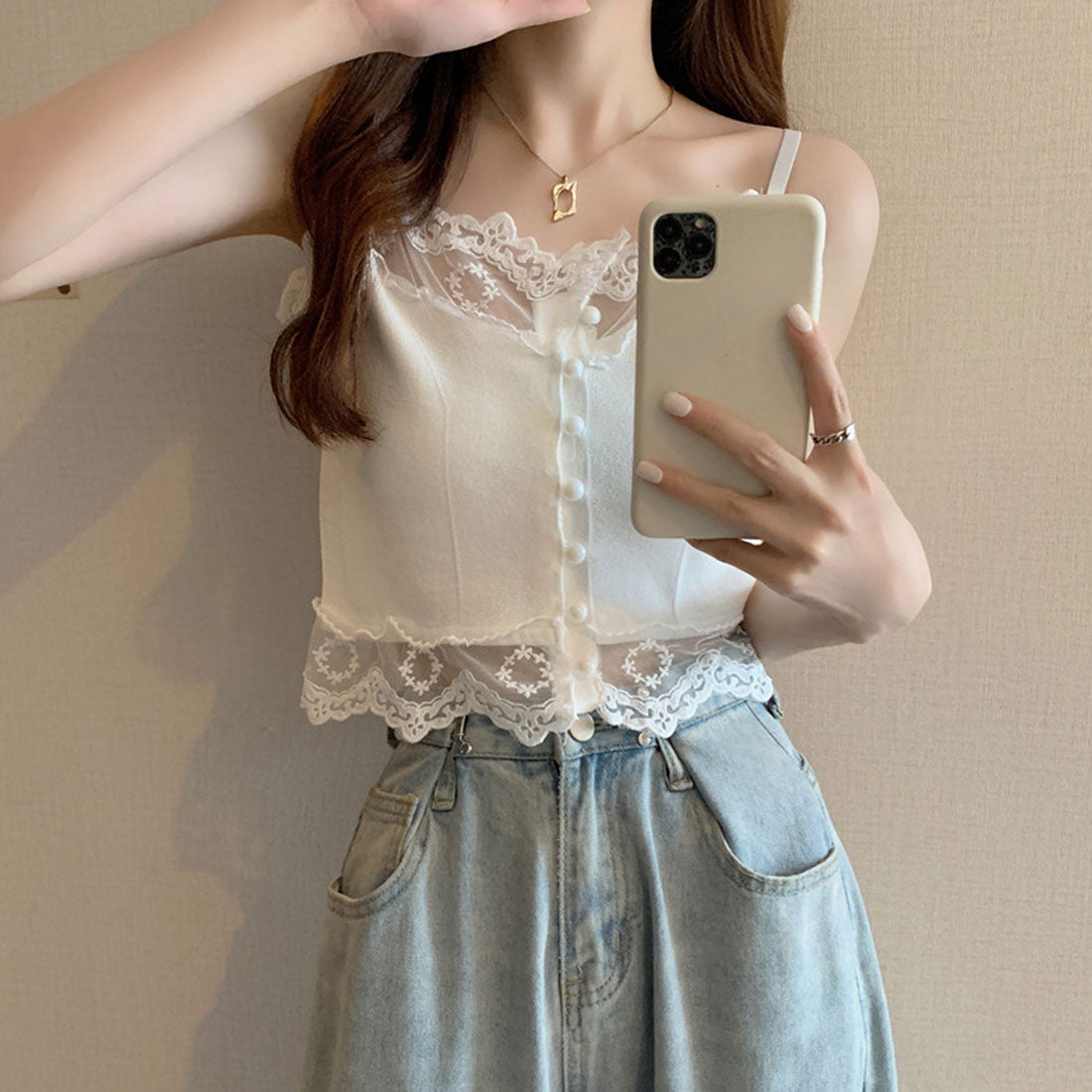Lace Camisole Layered Tops Lace Camisole Layered Tops