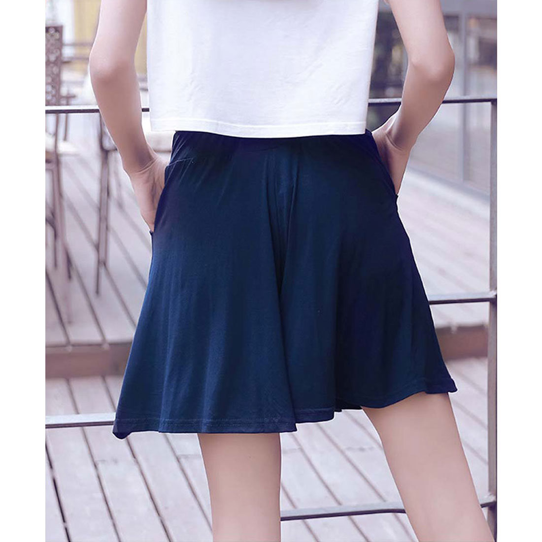 ショートパンツ レディース 夏,ネイビー