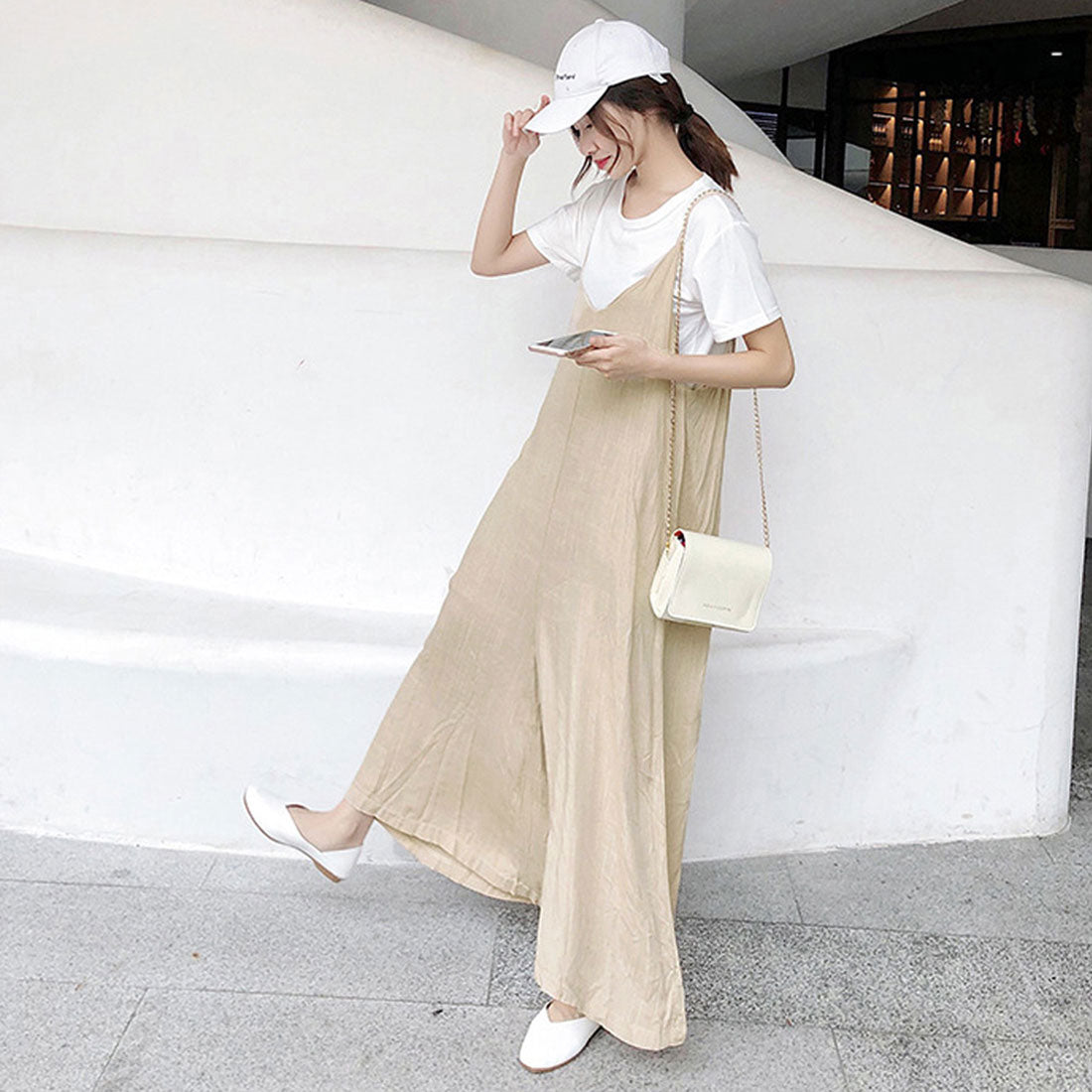 オールインワン サロペット レディース