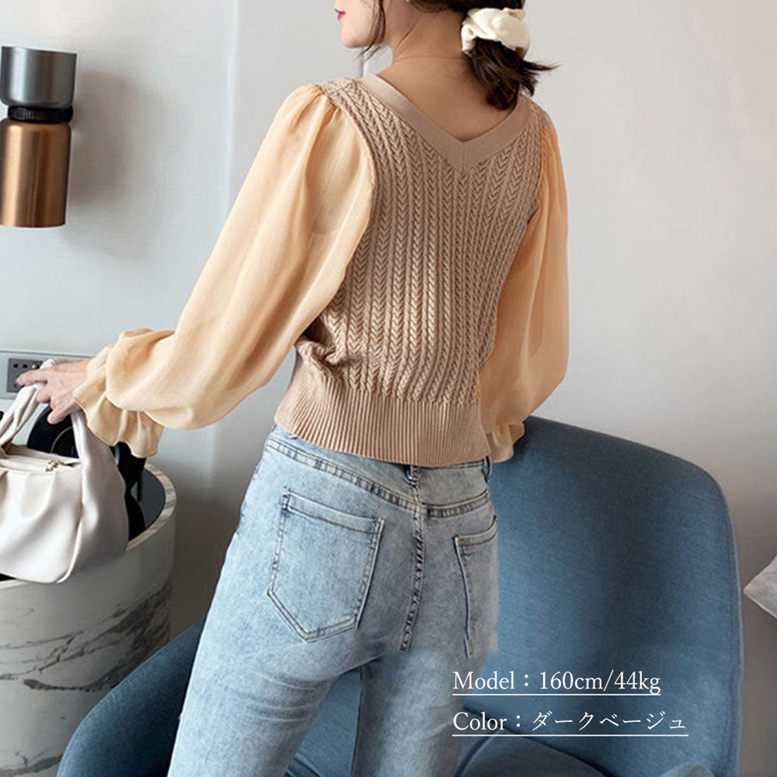 レディース ニットトップス  韓国 秋服