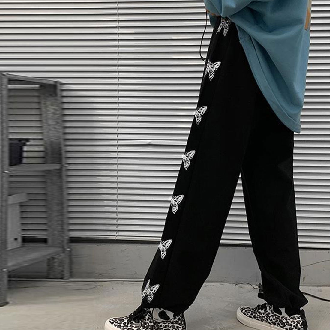 スウェットパンツ サイドバタフライ
