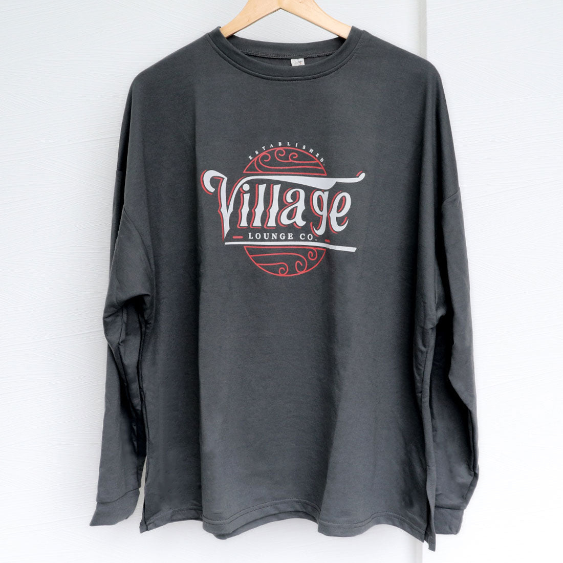 ロゴTシャツ レディース 長袖 韓国 イエロー