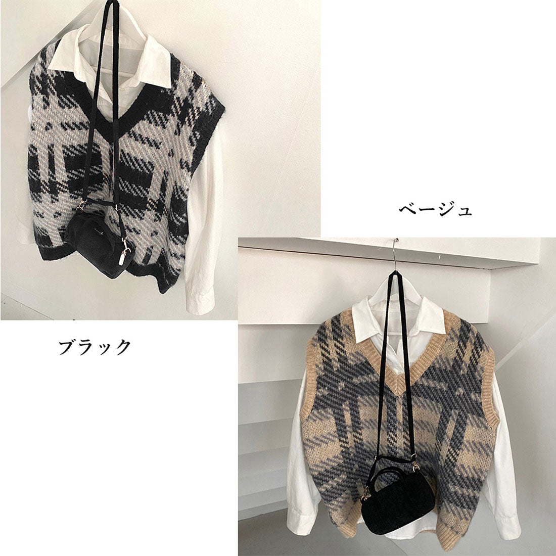 ニットベスト レディース ニットジレ秋冬