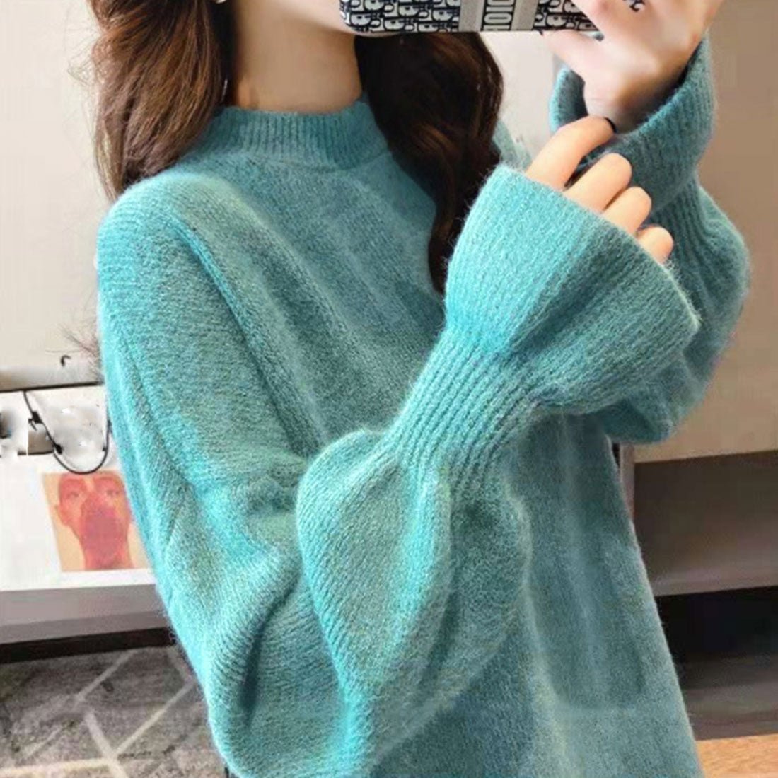 ニット ドッキングワンピース カジュアル