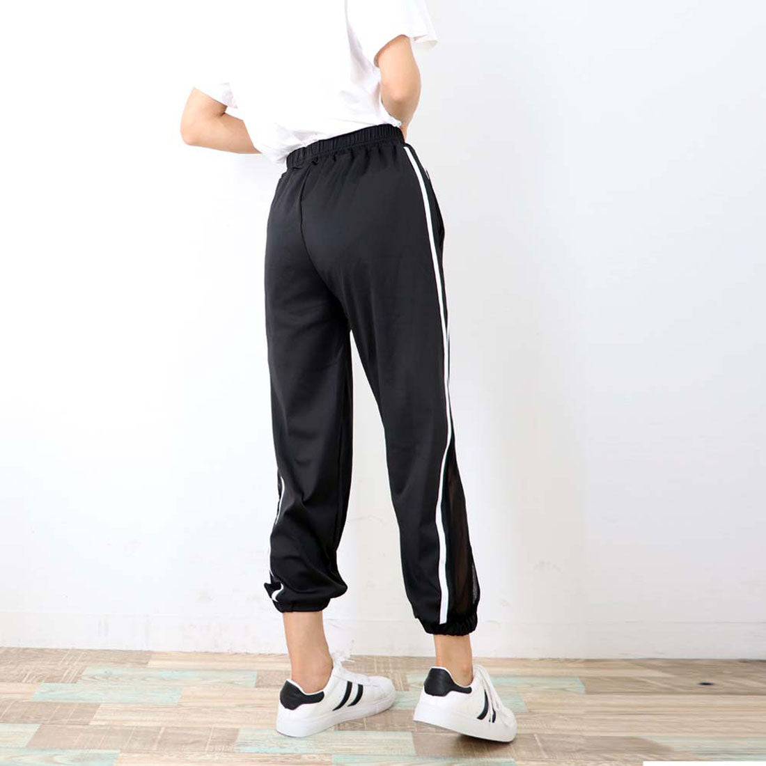 サイドライン パンツ レディース