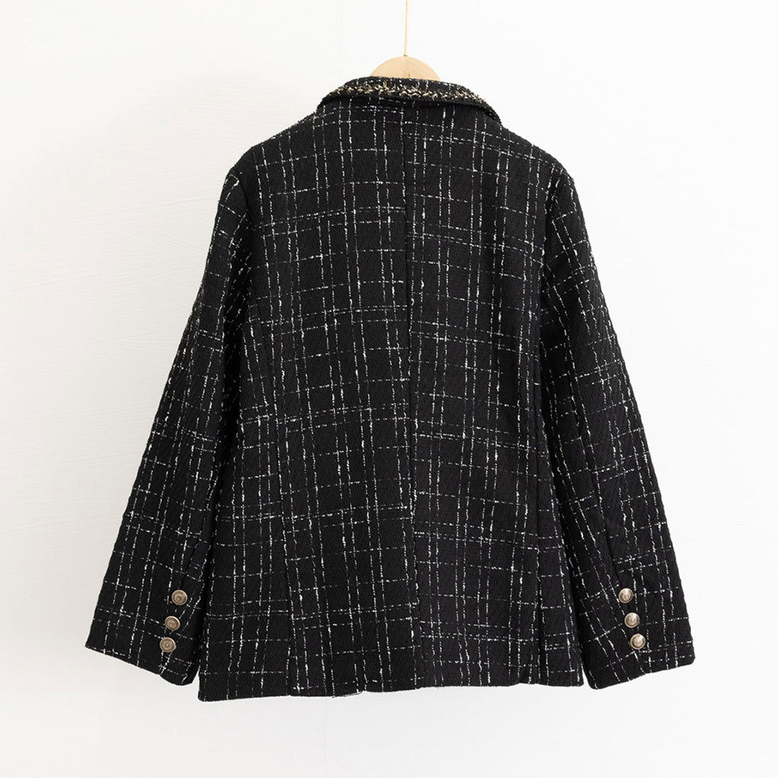 ツイード風ジャケット レディース 秋冬