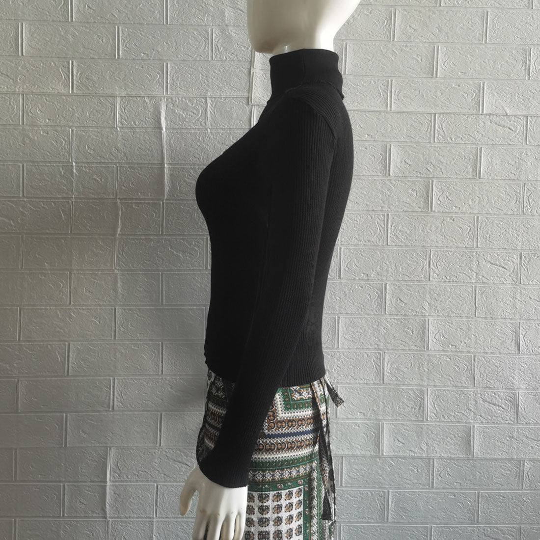 ニットトップス レディース ハイネック