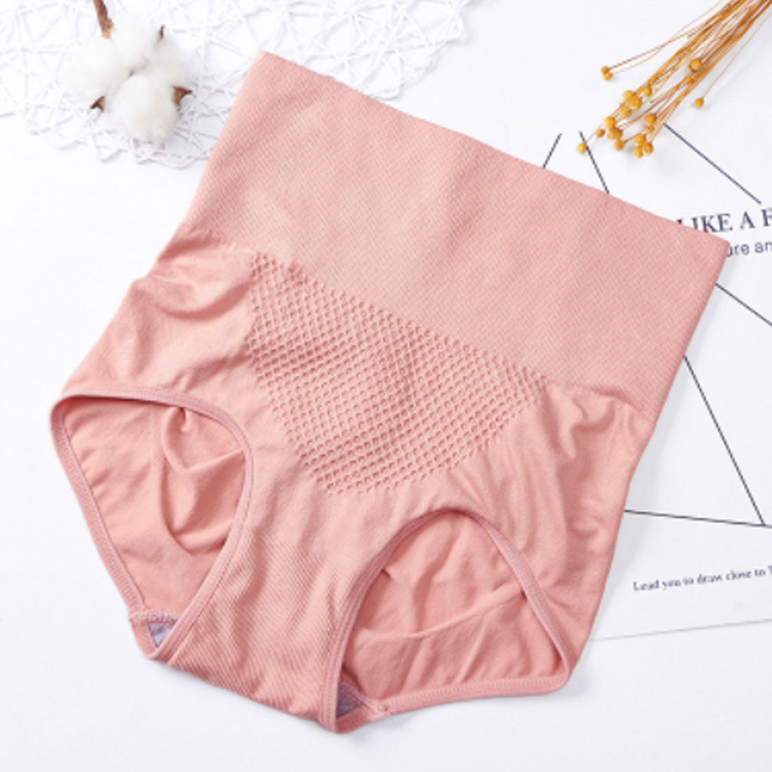 ショーツ スタンダード ハイウエスト美尻【返品不可商品】,ピンク
