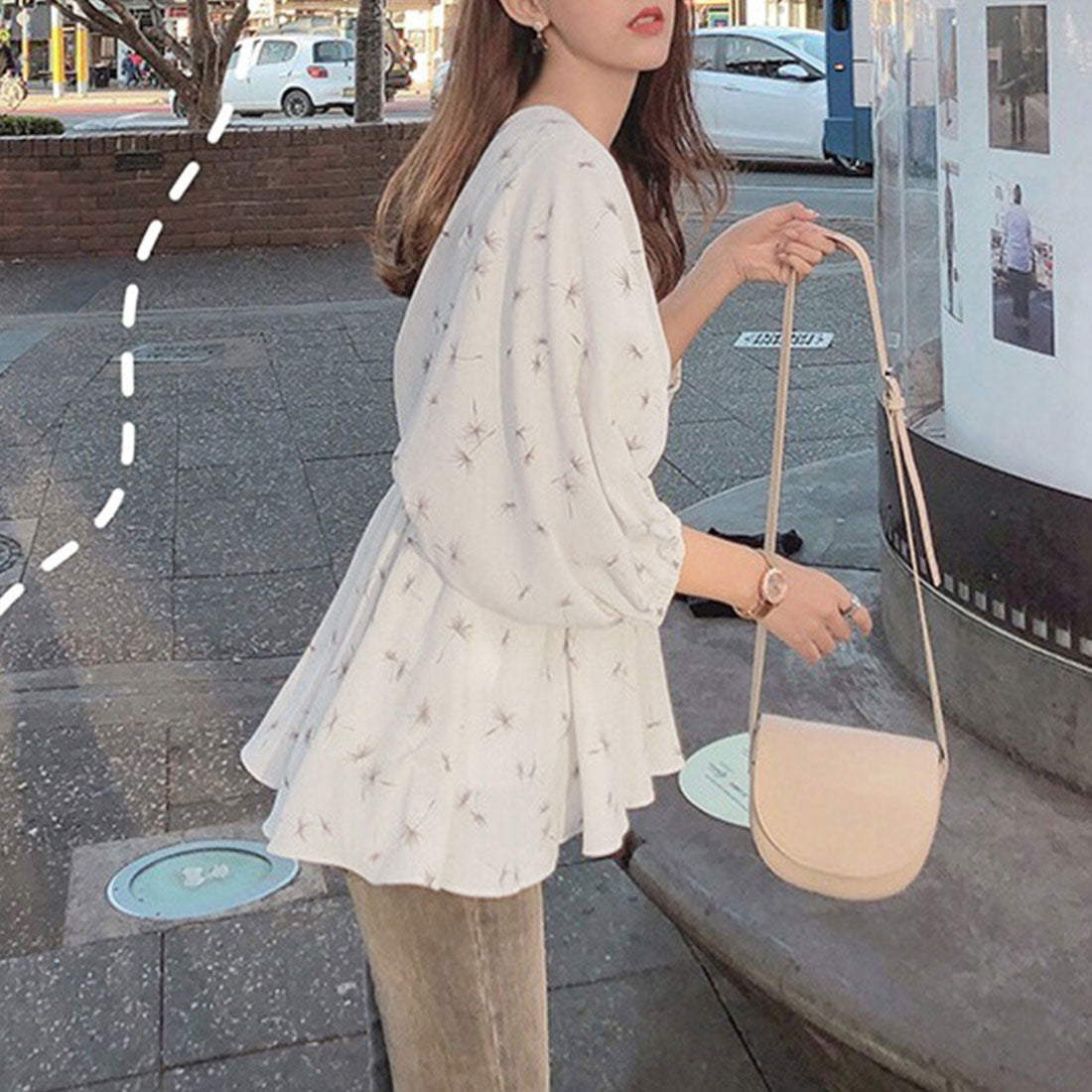 フレア シャツブラウス レディース 夏服