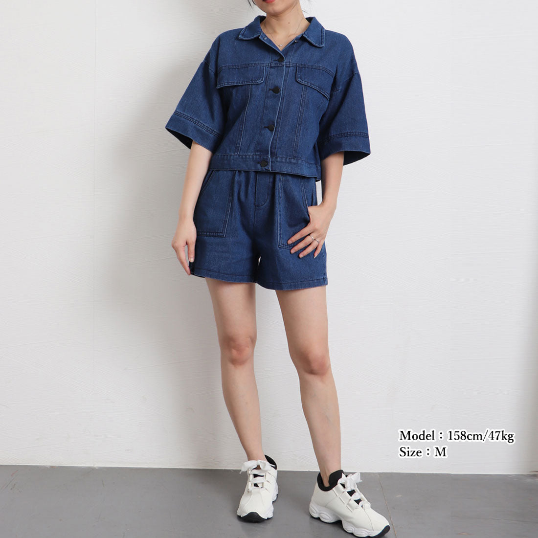 ミニミニストア miniministore デニムセットアップ カジュアル上下セット