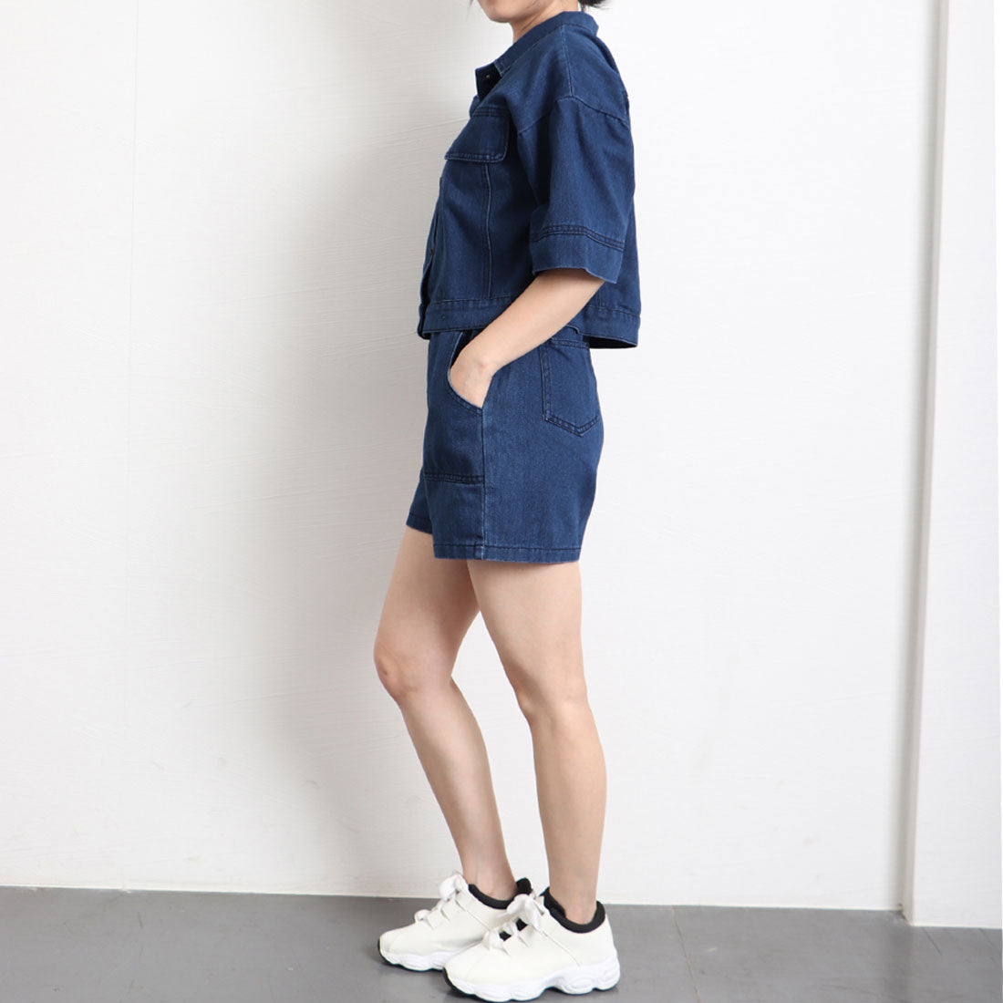 ミニミニストア miniministore デニムセットアップ カジュアル上下セット
