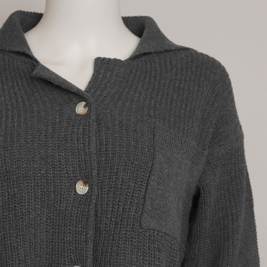 Short knit cardigan top