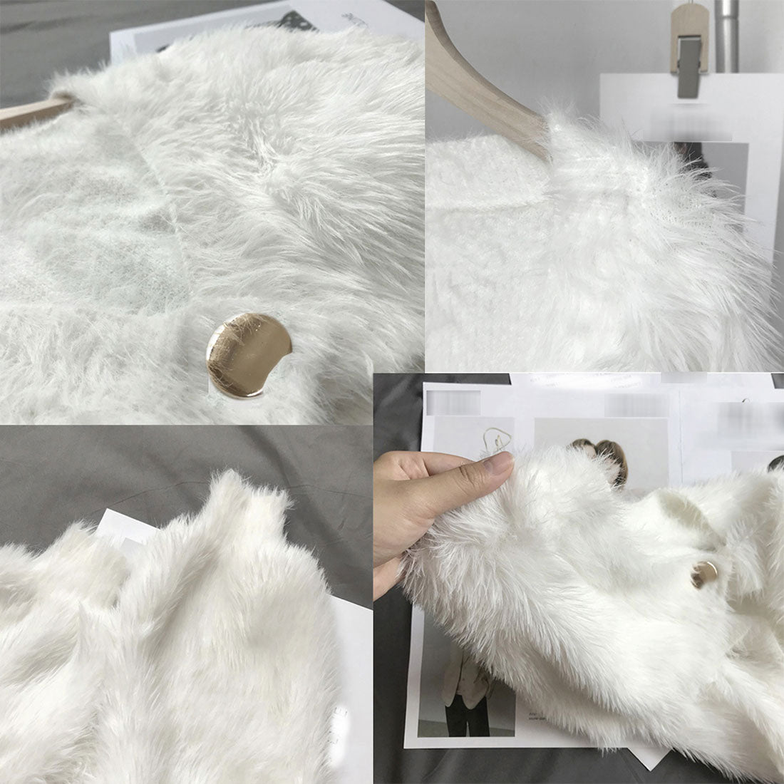 ファーコート フェイクファー ショート丈