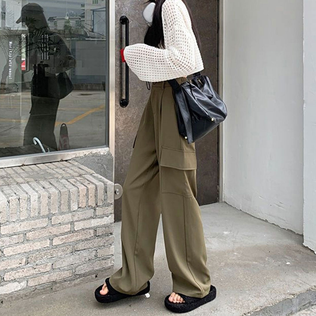 カーゴパンツ レディース ベイカーパンツ