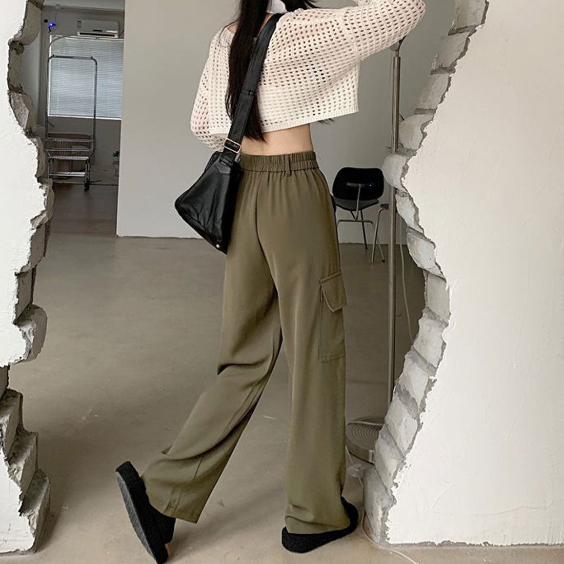 カーゴパンツ レディース ベイカーパンツ