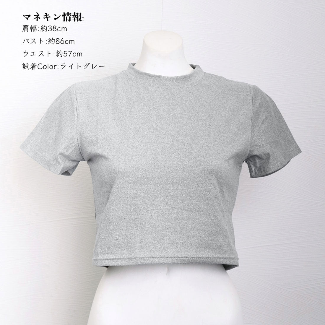 ショート丈tシャツ へそ出し 8色 夏