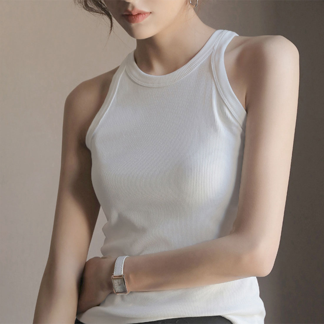 Tank tops, long and short, plain