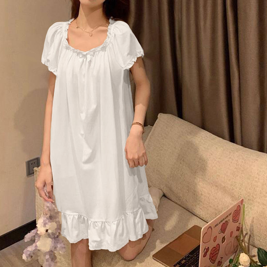 パジャマ レディース ワンピース 春夏秋