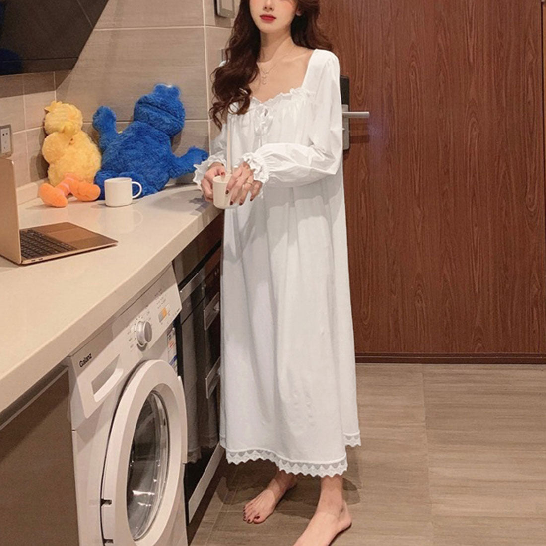 パジャマ レディース ワンピース 春夏秋