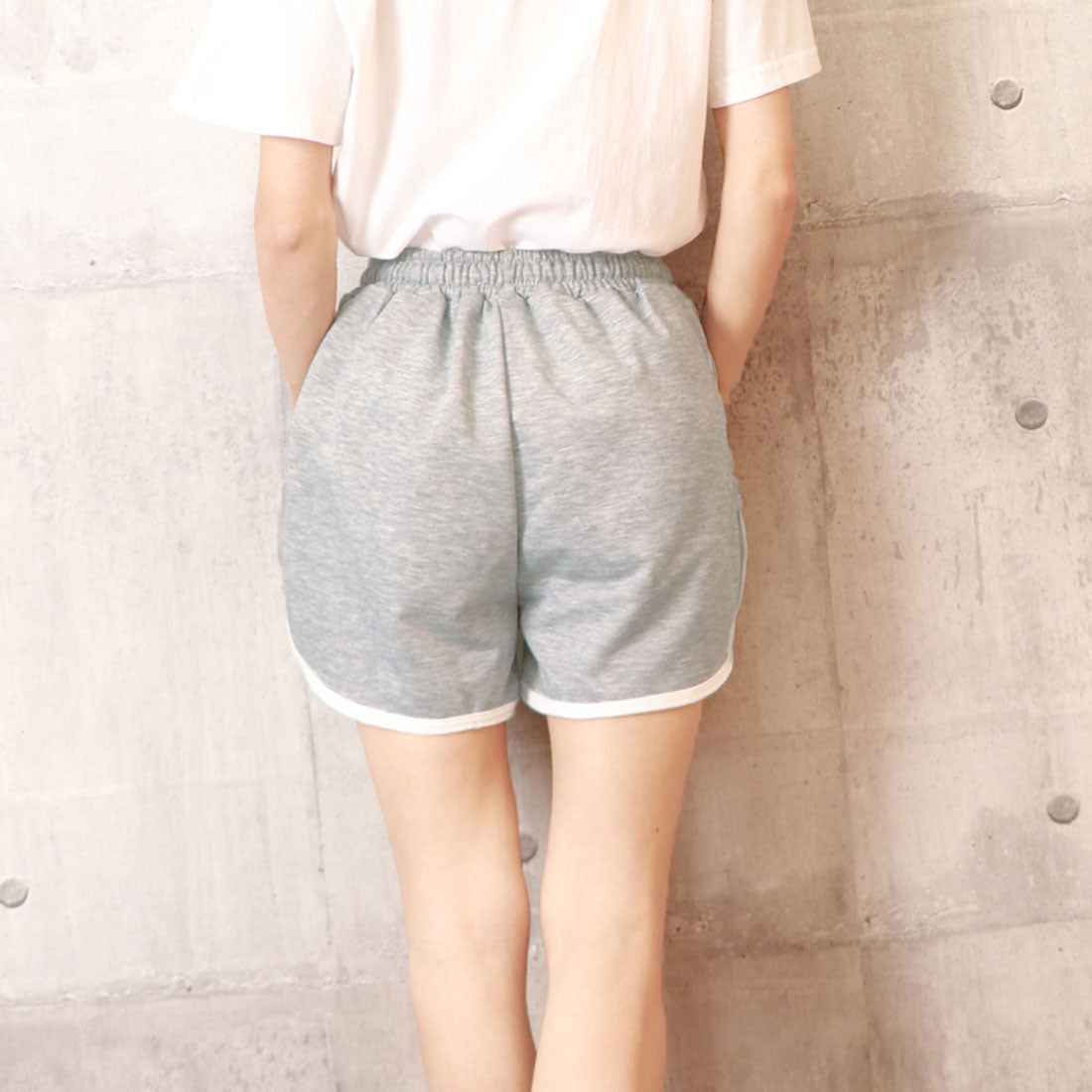 韓国ショートパンツ レディース スポーツ ホワイト