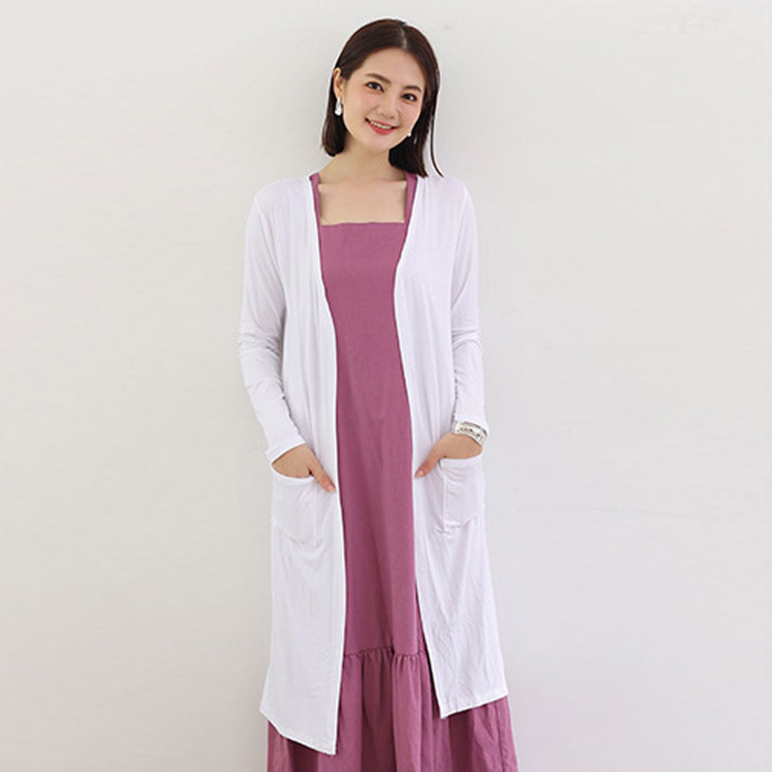 無地 サマーカーディガン レディース夏服