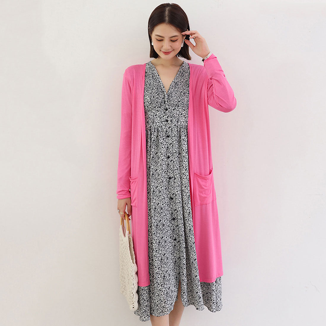 無地 サマーカーディガン レディース夏服