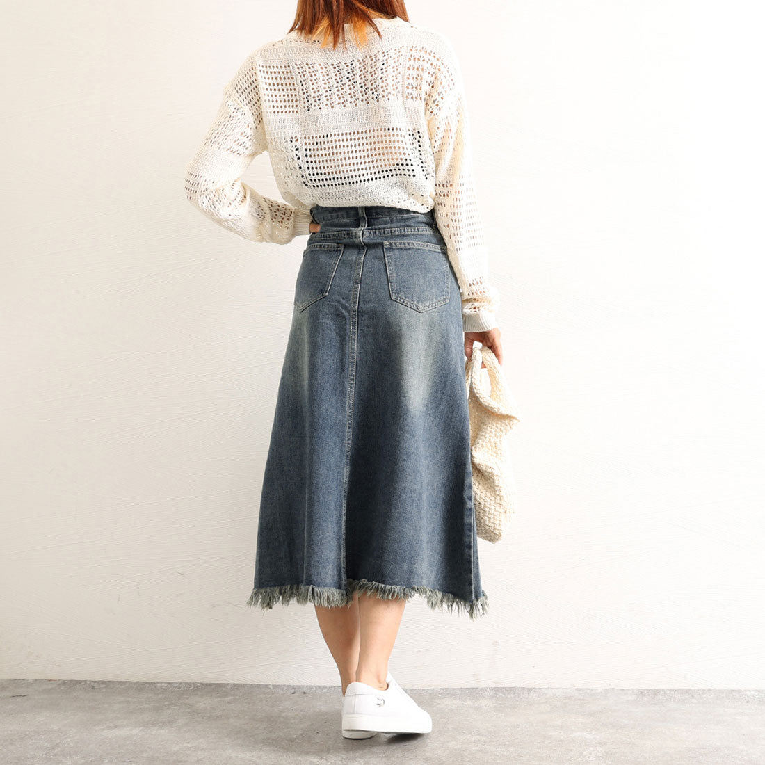 デニムスカート ロング Aラインスカート