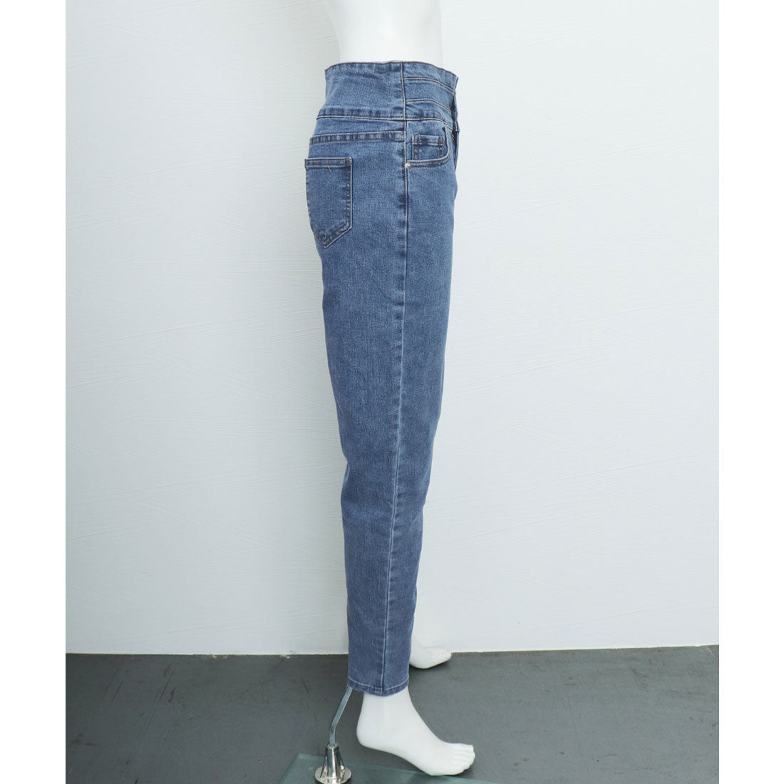 ハイウエスト デニムパンツ 美脚 脚長