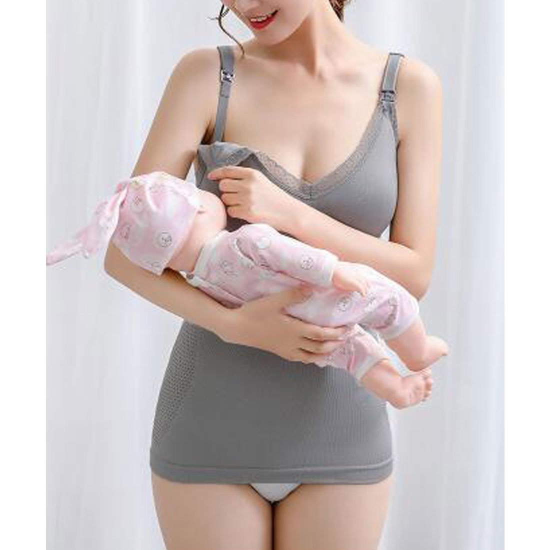 マタニティ キャミソール 授乳ブラキャミ