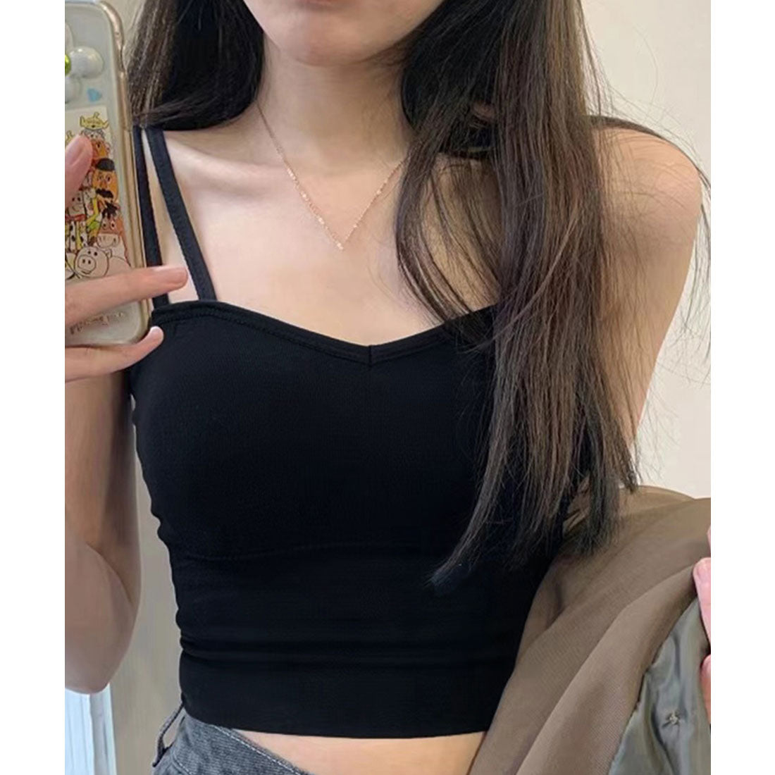 カップ付き キャミソール 3色