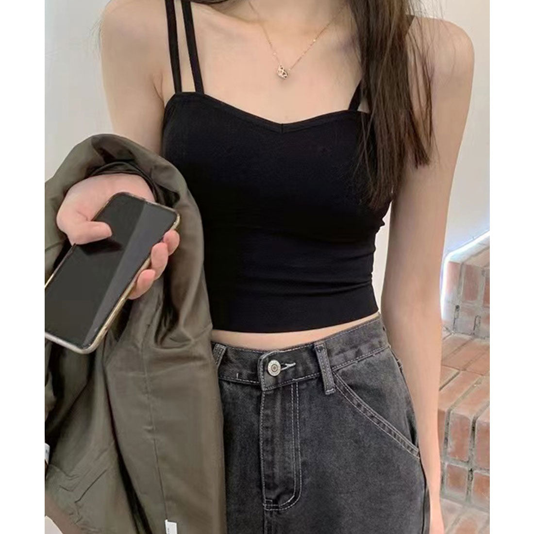 カップ付き キャミソール 3色