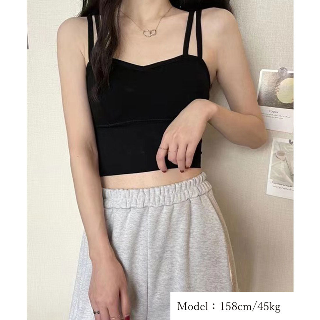 カップ付き キャミソール 3色