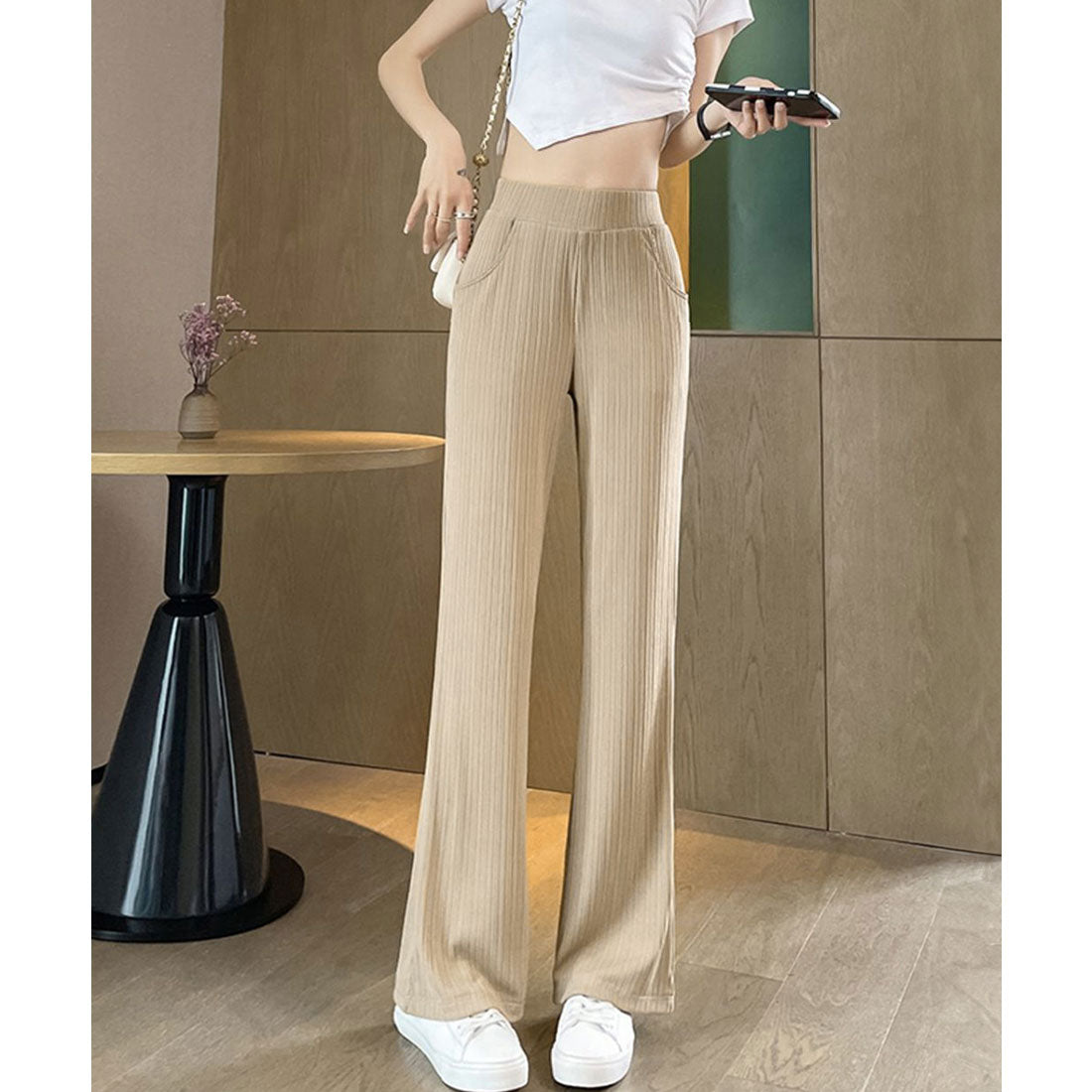 miniministore miniministore Semi-Flare Pants Ladies Long Pants