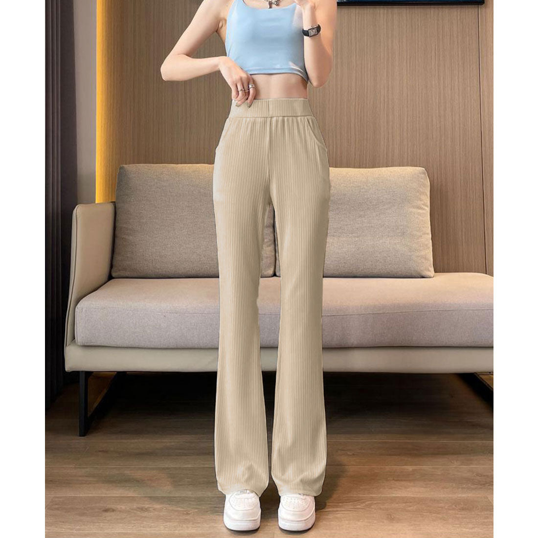 Mioniministore mioniministore半火炬褲子女士長褲