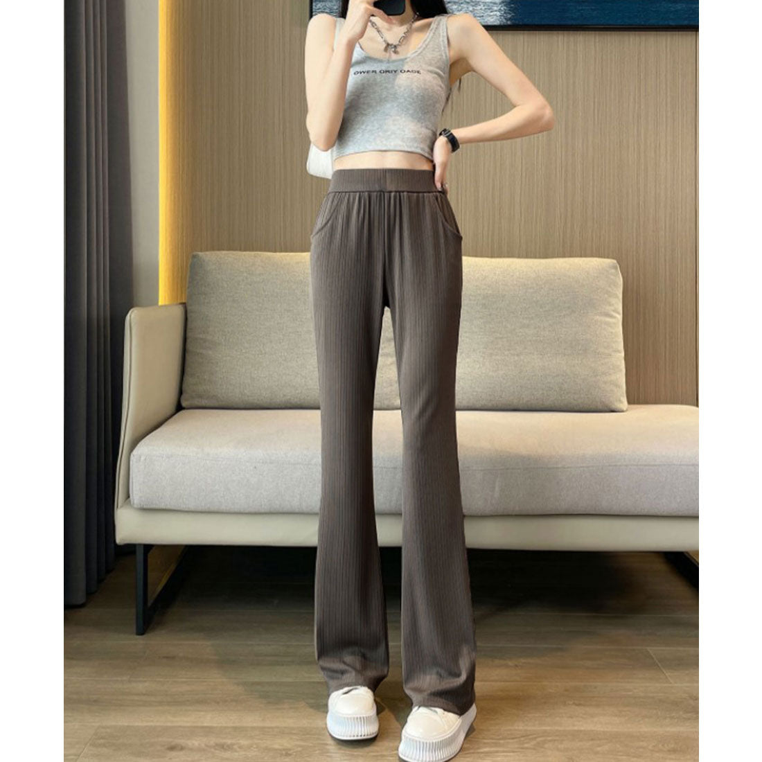 Mioniministore mioniministore半火炬褲子女士長褲