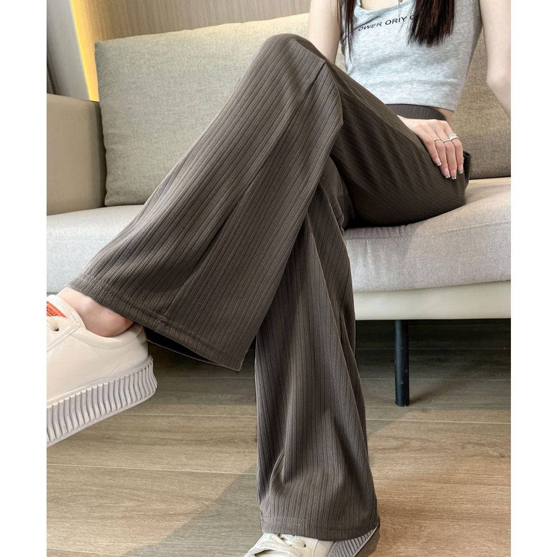 miniministore miniministore Semi-Flare Pants Ladies Long Pants
