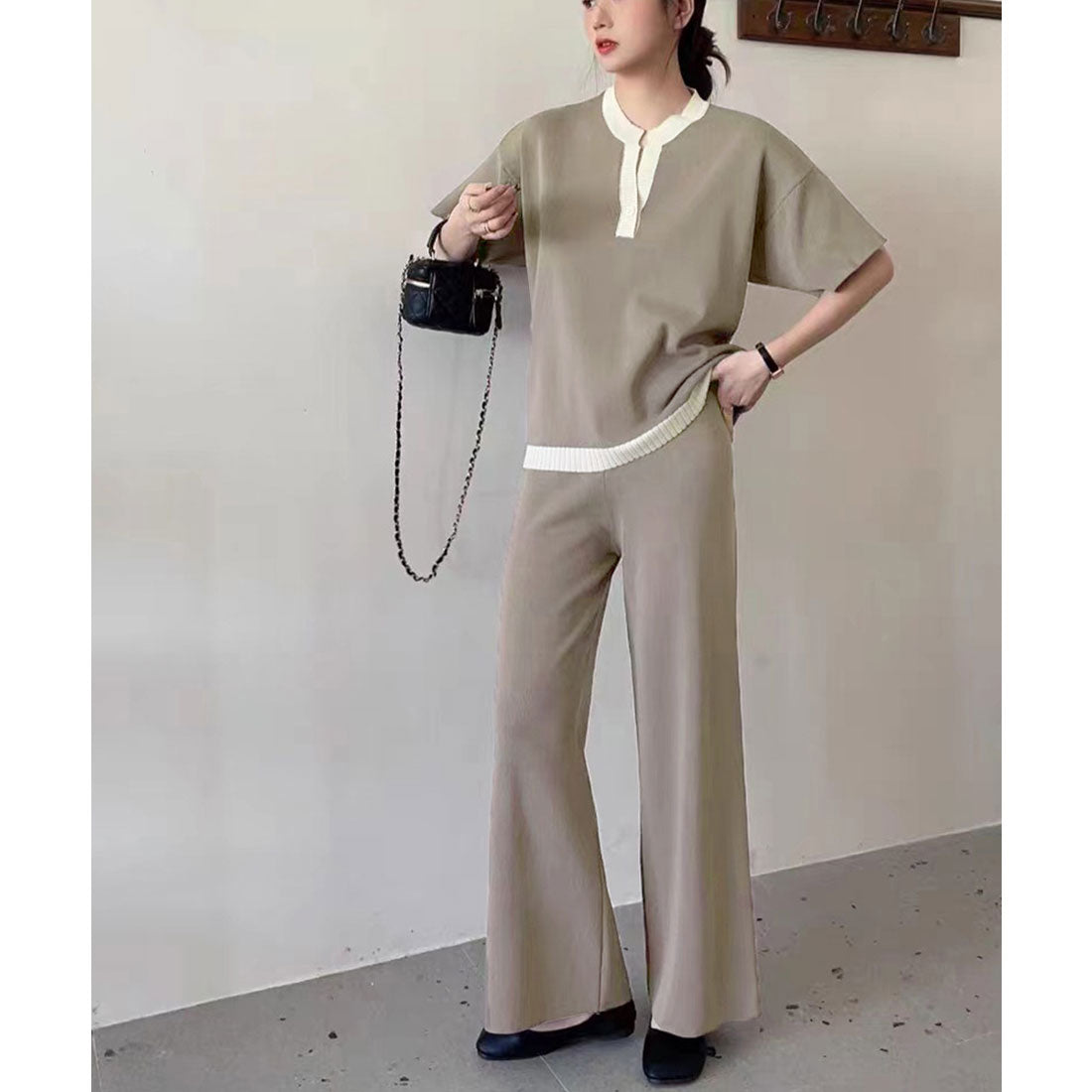 ミニミニストア miniministore ニットセットアップ 冷感タッチレディース