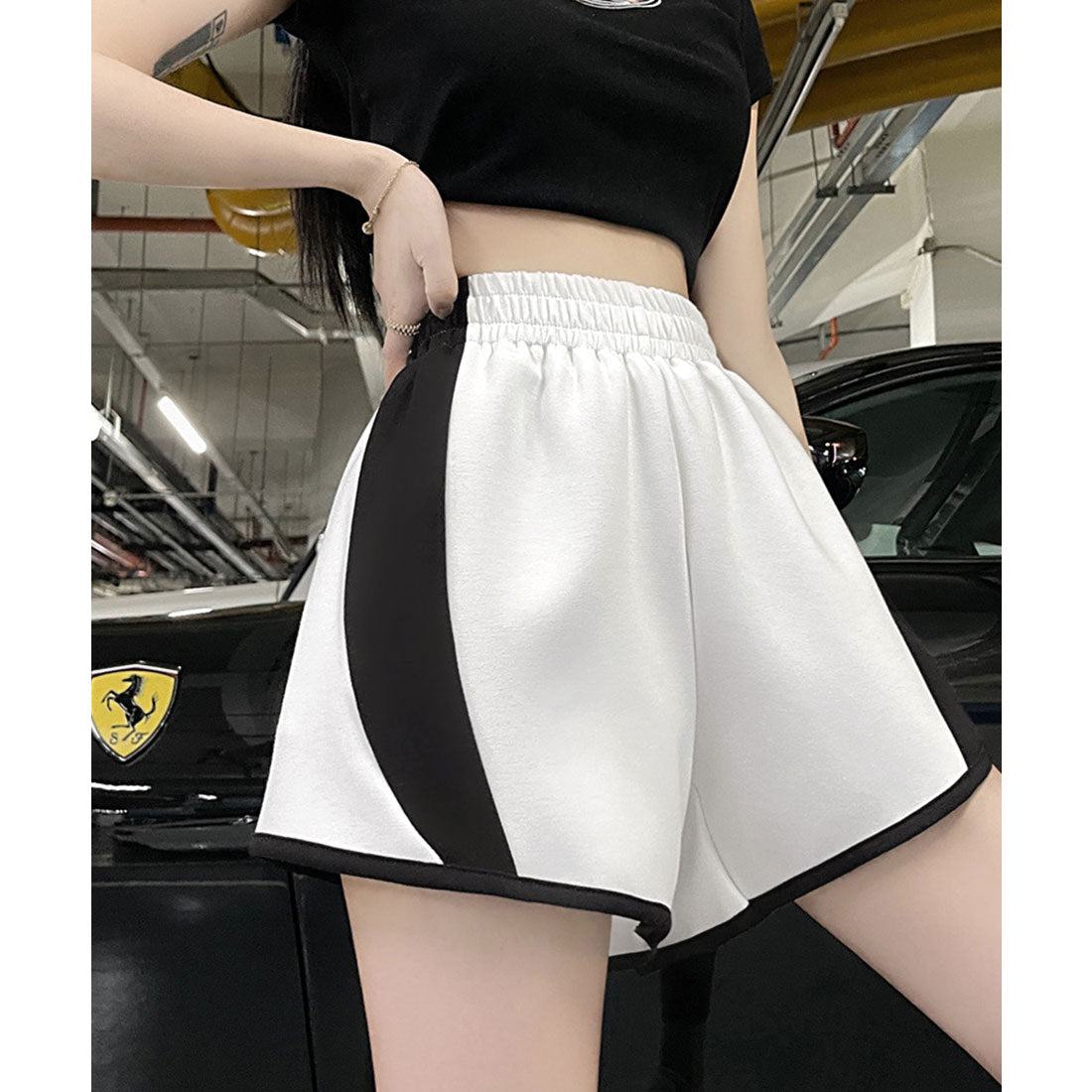 ミニミニストア miniministore スウェットパンツ ショートパンツ 短パン （ホワイト） ホワイト
