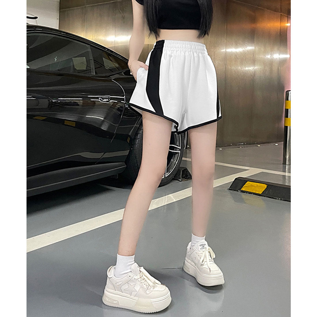 ミニミニストア miniministore スウェットパンツ ショートパンツ 短パン （ホワイト） ホワイト