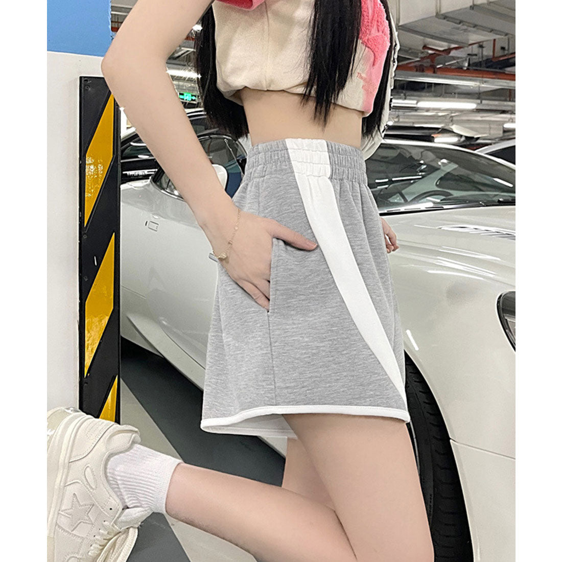 ミニミニストア miniministore スウェットパンツ ショートパンツ 短パン （ホワイト） ホワイト
