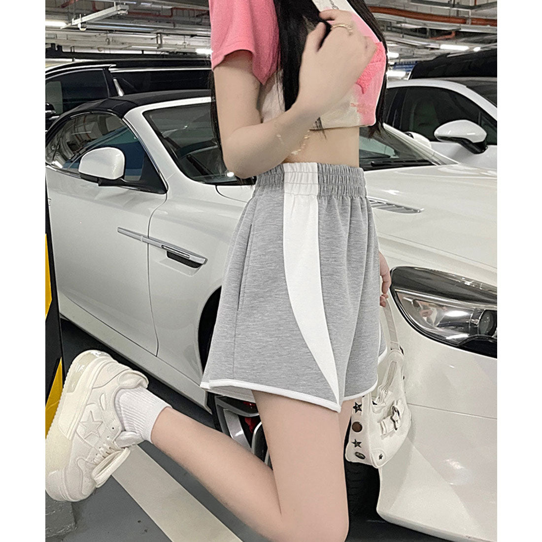 ミニミニストア miniministore スウェットパンツ ショートパンツ 短パン （ホワイト） ホワイト