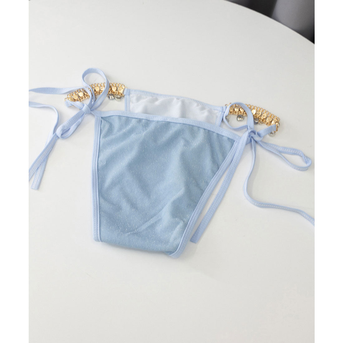 ビキニ セクシー水着3点セットレディース ブルー