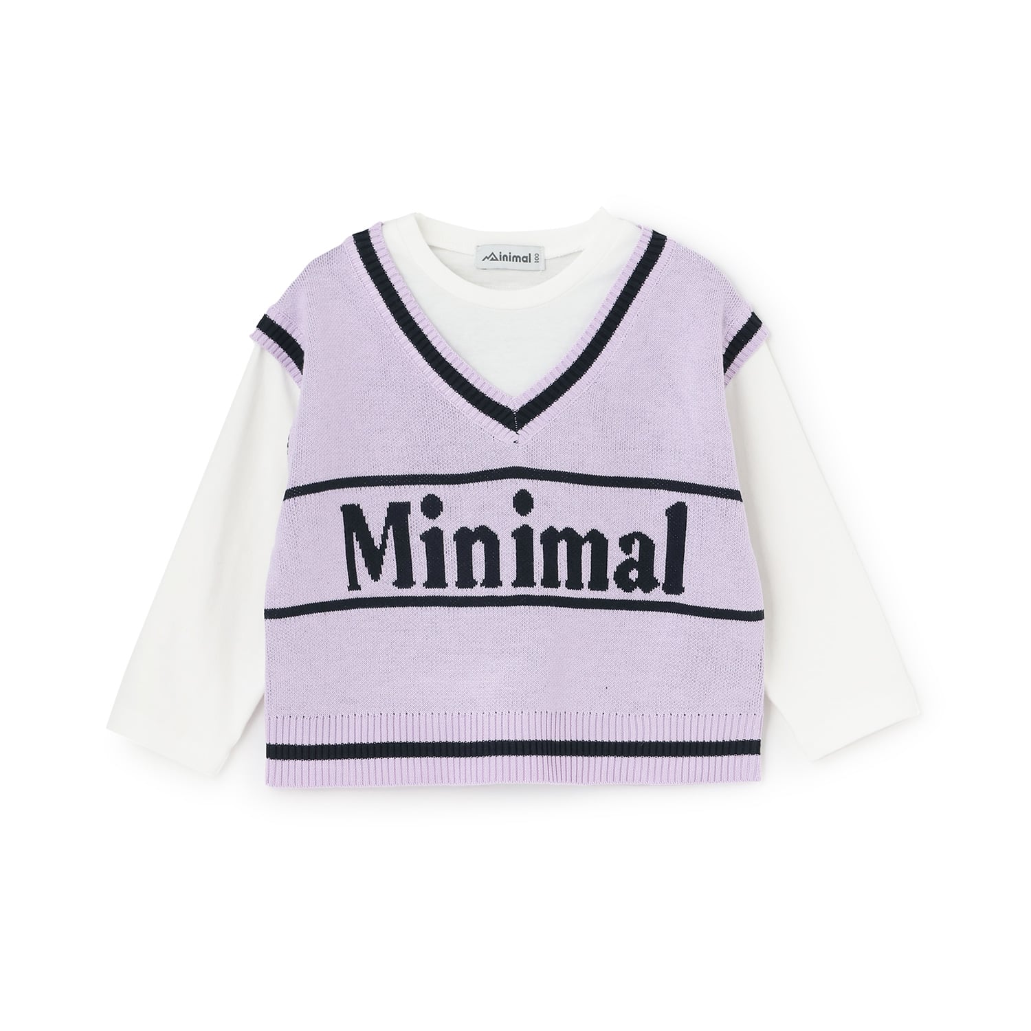 ミニマル minimal 【アラエル】ベストレイヤードTシャツ （ラベンダー） ラベンダー