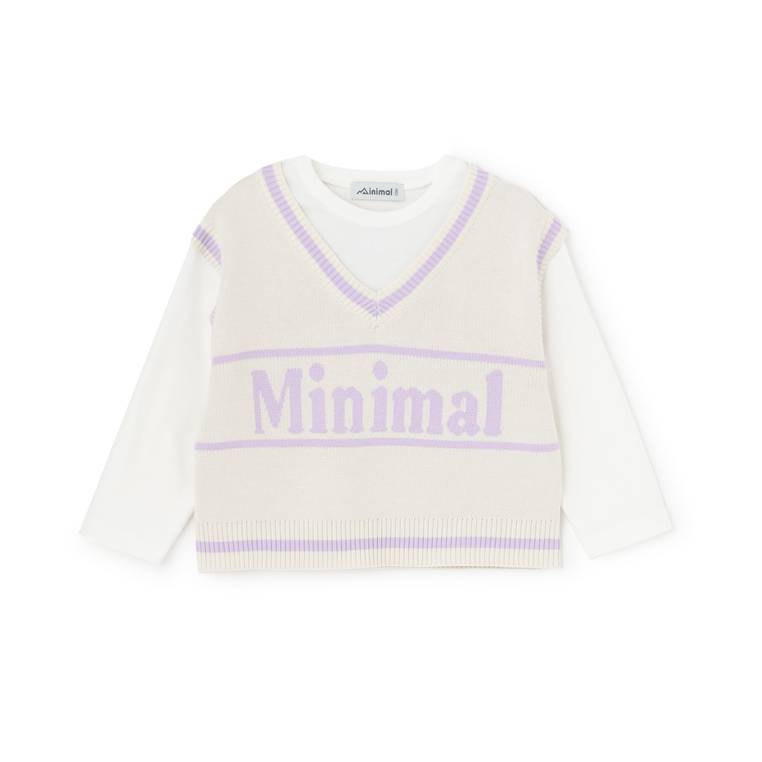 ミニマル minimal 【アラエル】ベストレイヤードTシャツ （ラベンダー） ラベンダー