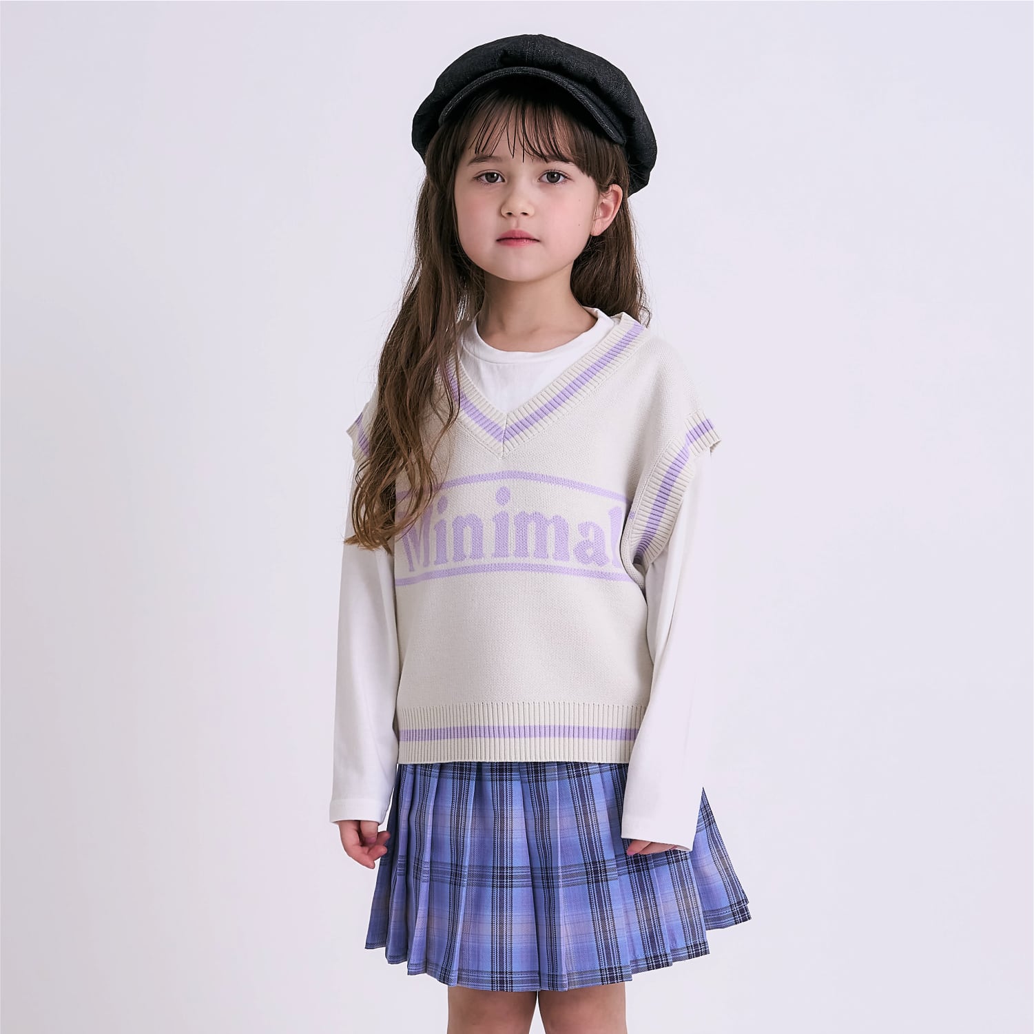 ミニマル minimal 【アラエル】ベストレイヤードTシャツ （ラベンダー） ラベンダー