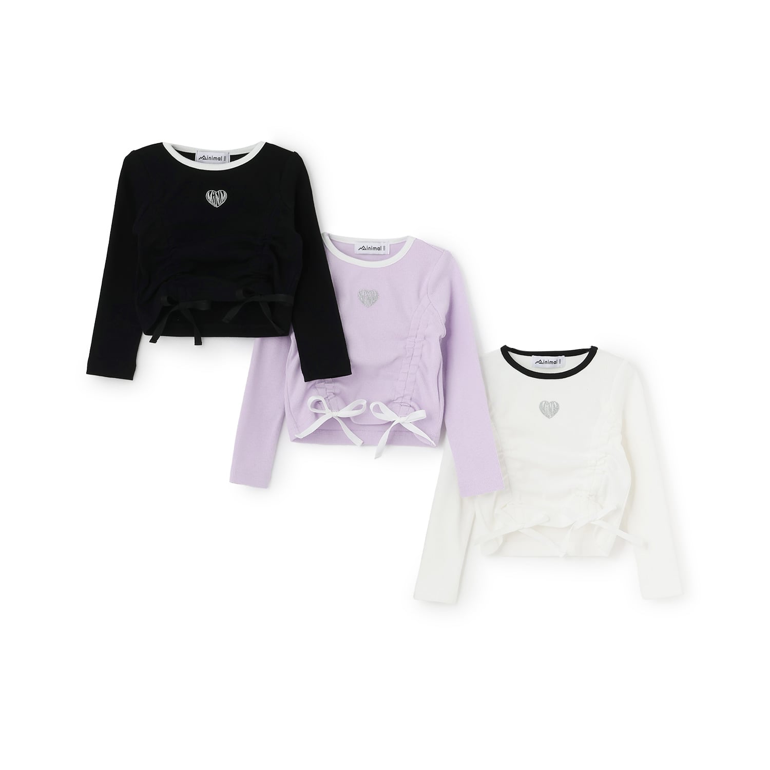 ミニマル minimal 【吸水速乾】テレコドロスト長袖Tシャツ （白） 白
