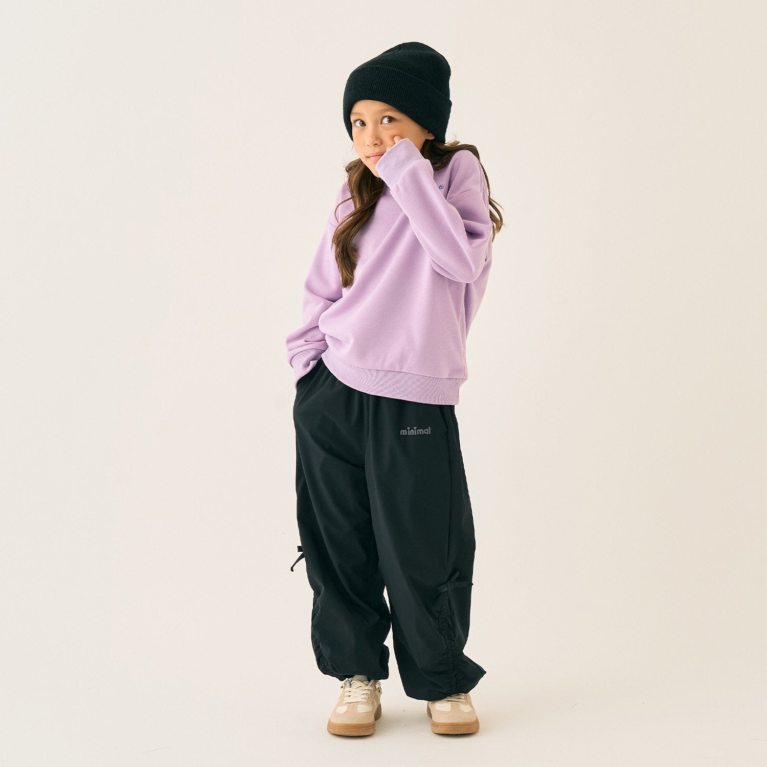 ミニマル minimal 裏フリースドロストナイロンパンツ （ピンク） ピンク